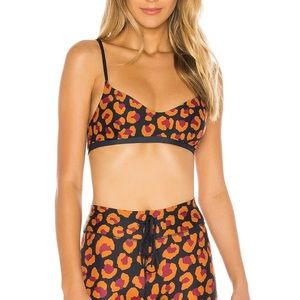 THE UPSIDE SET  RASBERRY LEOPARD SIZE S